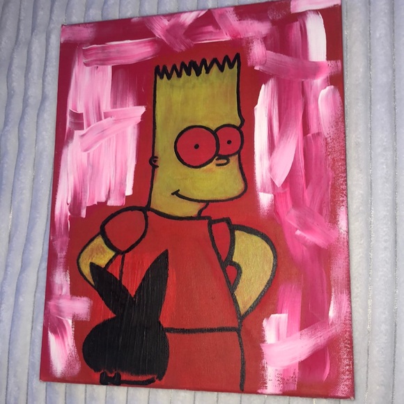 bart x playboy painting - Picture 1 of 2